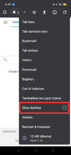 Chrome versi Desktop